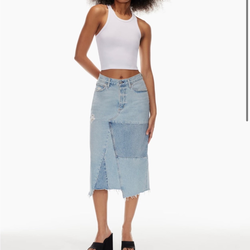Citizens of humanity maxi denim skirt - Picture 9 of 10